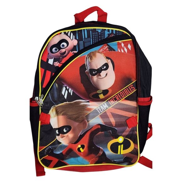 The Incredibles 2 Kids Backpack With Adjustable Straps & Side Pockets - Picture 1 of 7
